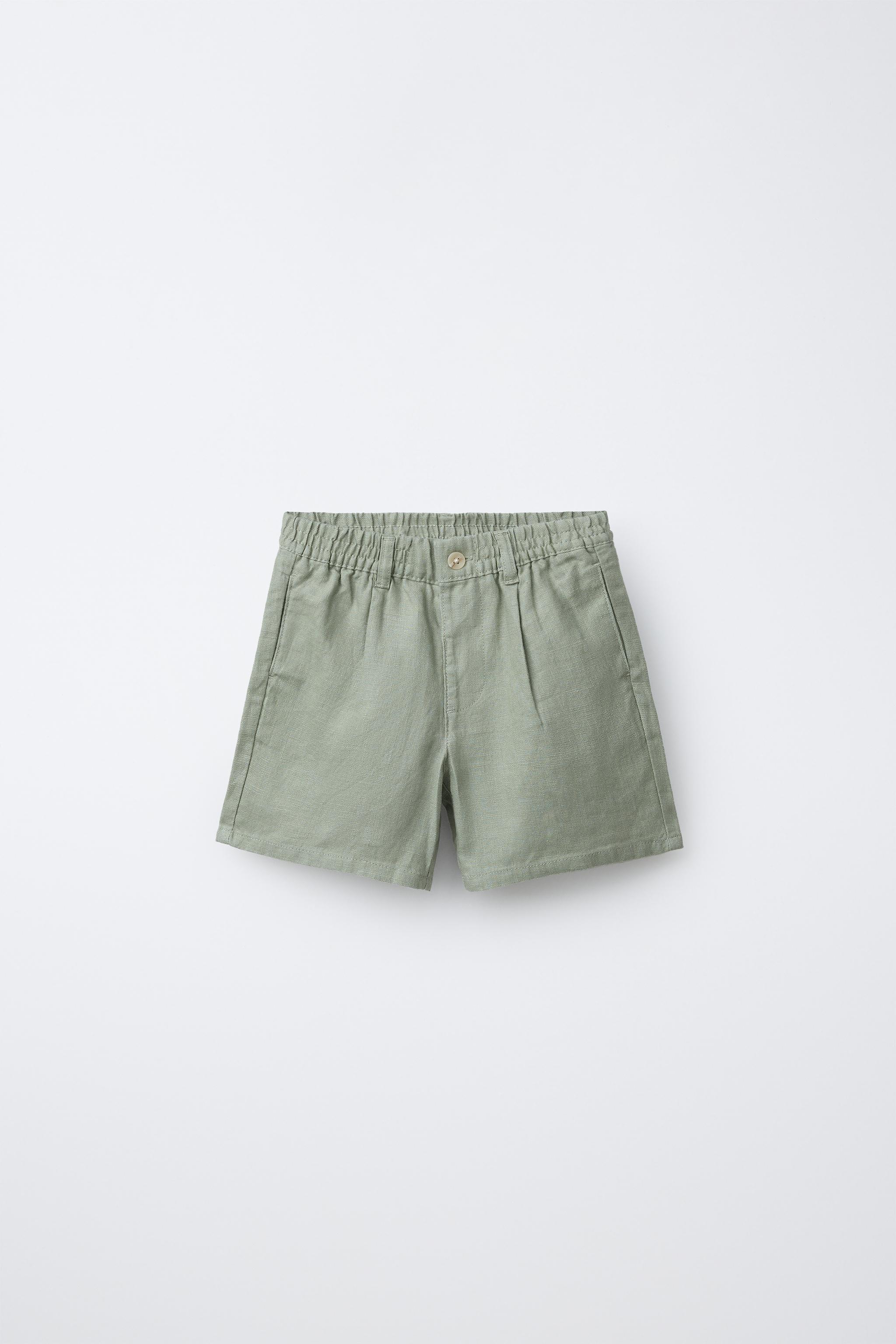 100% LINEN SHORTS